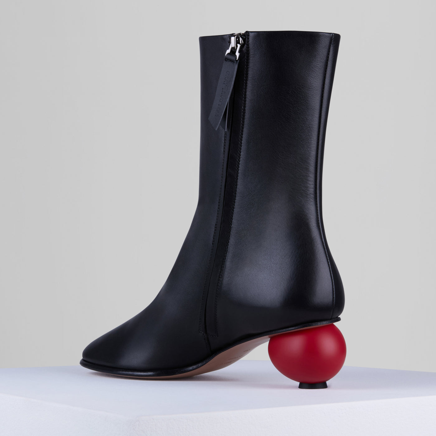 이미지를 갤러리 뷰어에 로드 , Egg Boots in Nero Rosso