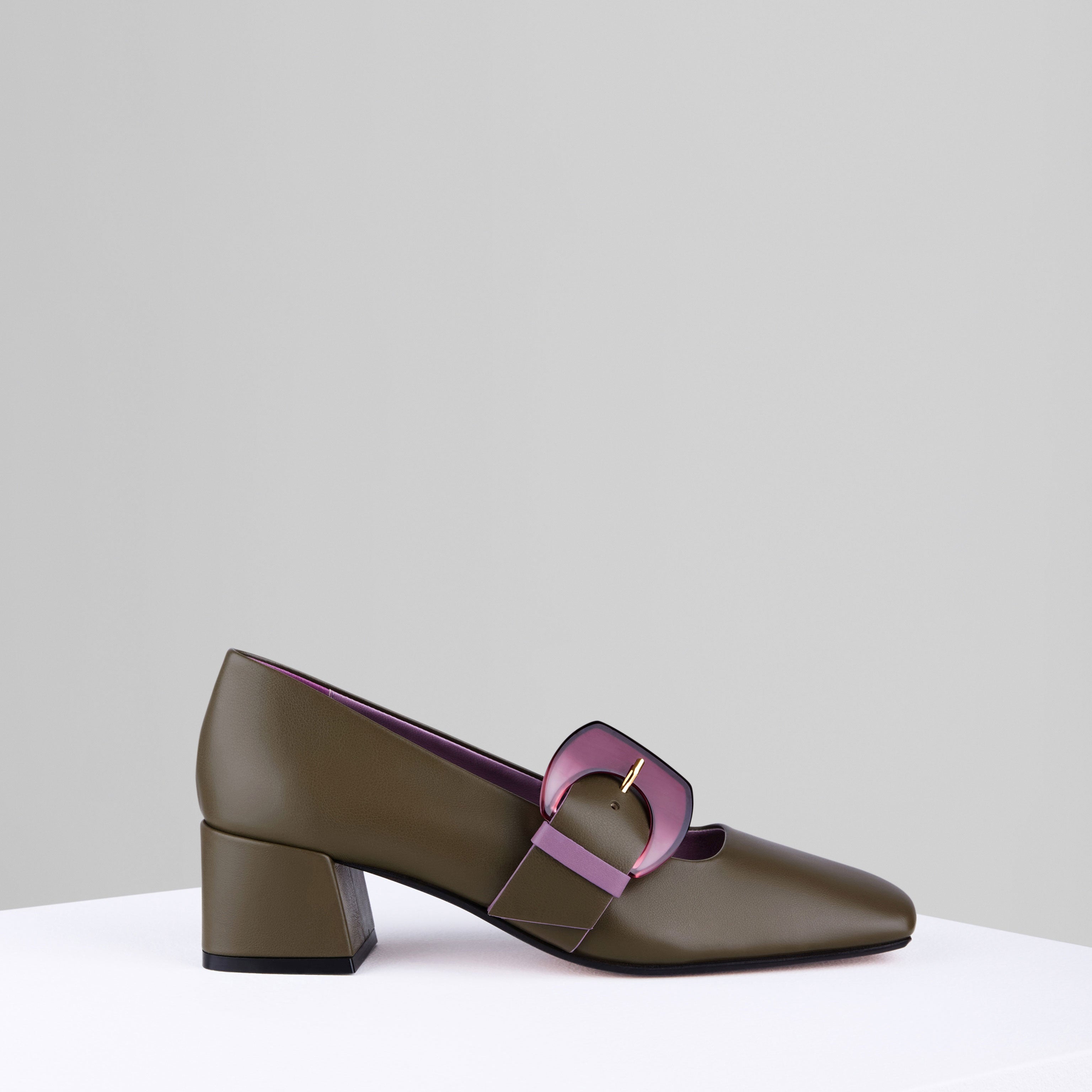 GRAY MATTERS Rebecca Mary Jane Militare Women s Leather Designer Shoes